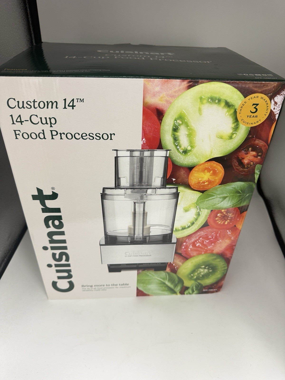 NEW Cuisinart Custom 14-Cup Food Processor, Brushed Stainless, DFP-14BCNY