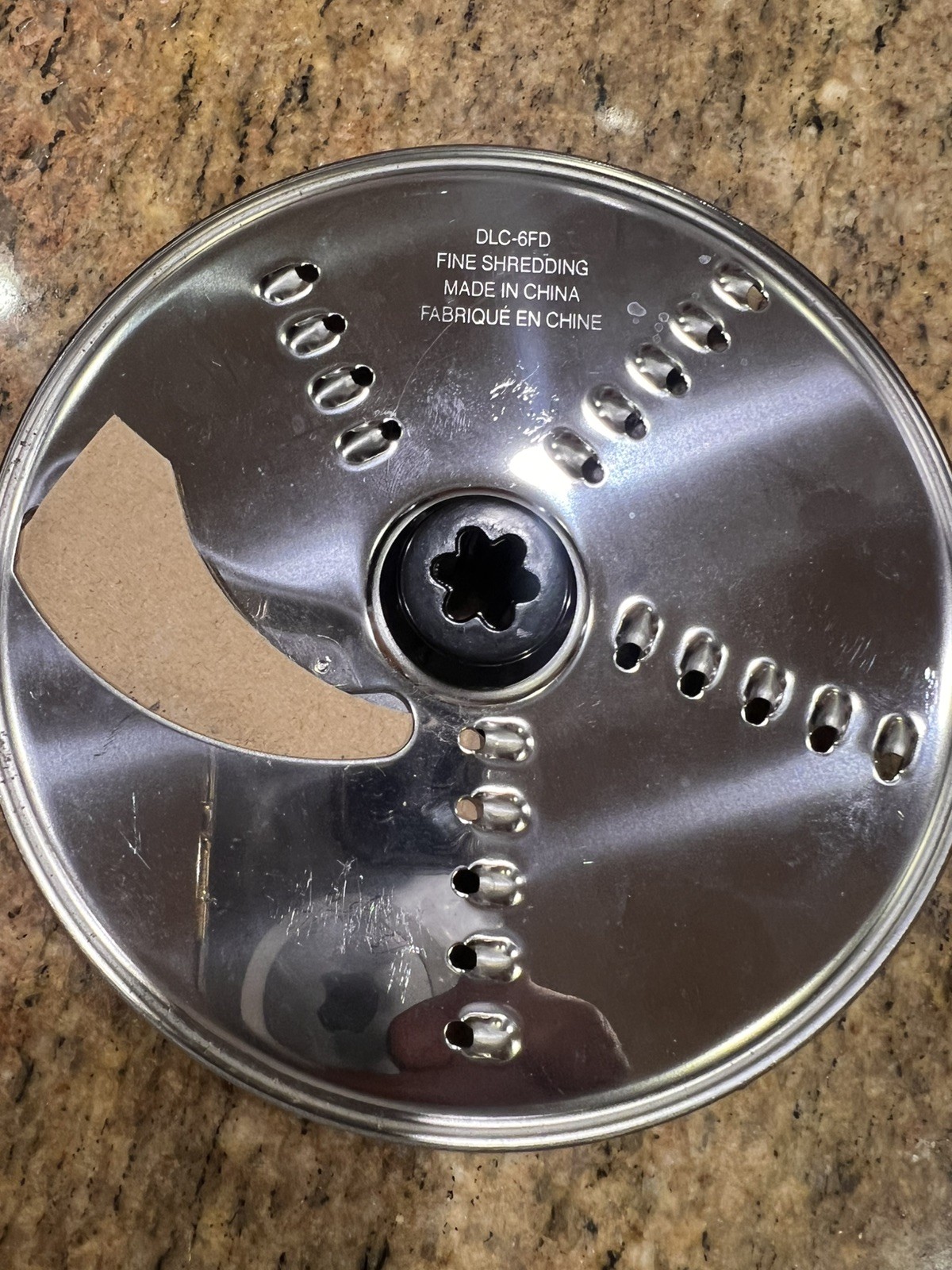 Genuine OEM Cuisinart DLC-6FD fine shred Disc DLC-7 Food Processor Attachment