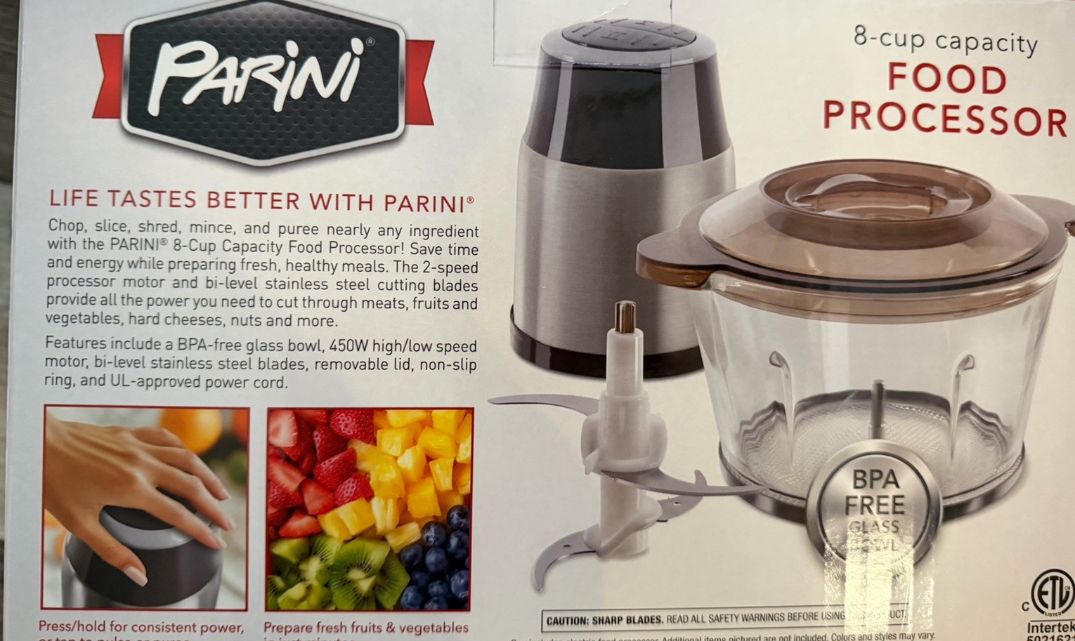 NEW Parini Multifunction Food Processor New In Box NDJ-208