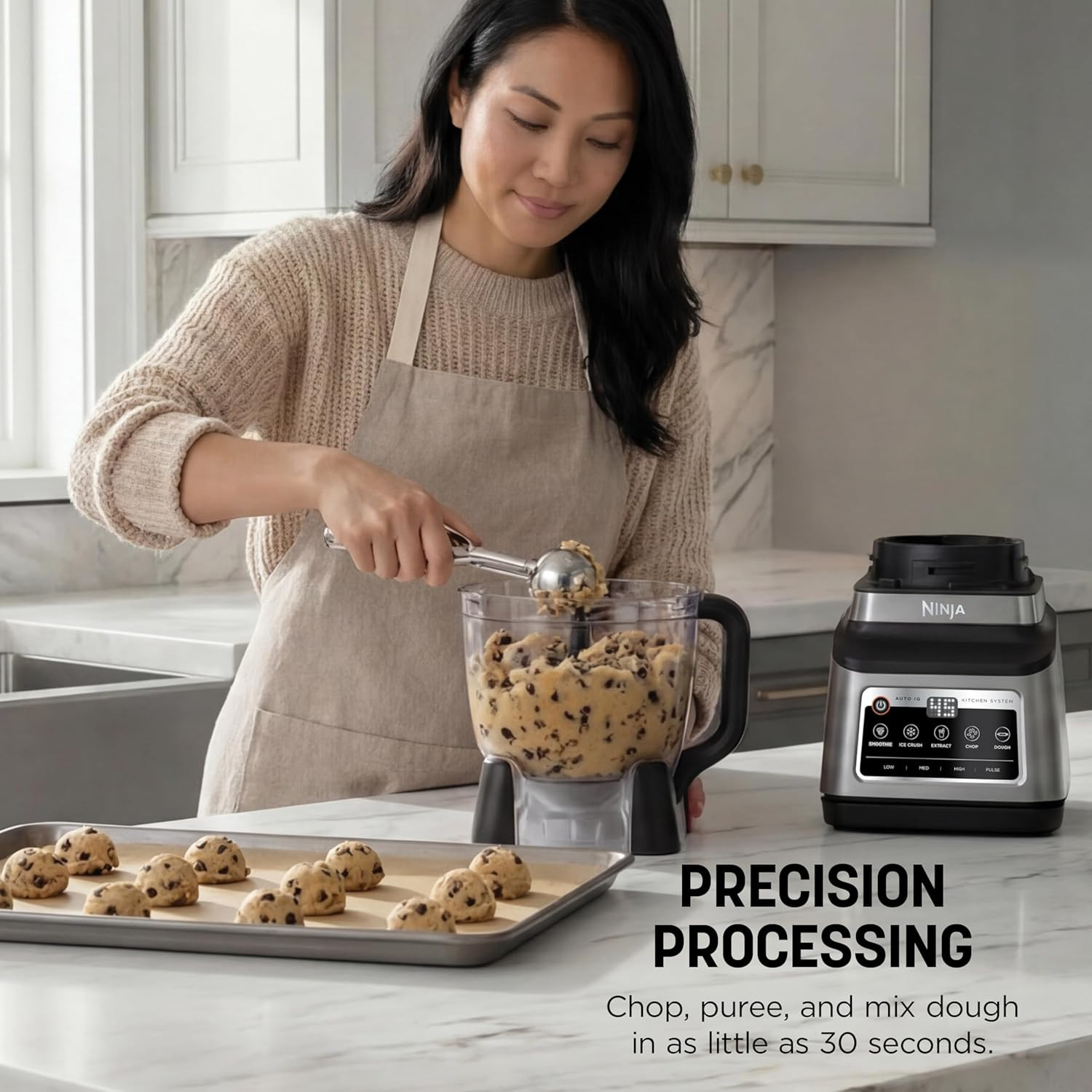 Ninja BN801 Professional plus Kitchen System, 1400 WP, 5 Functions for Smoothies