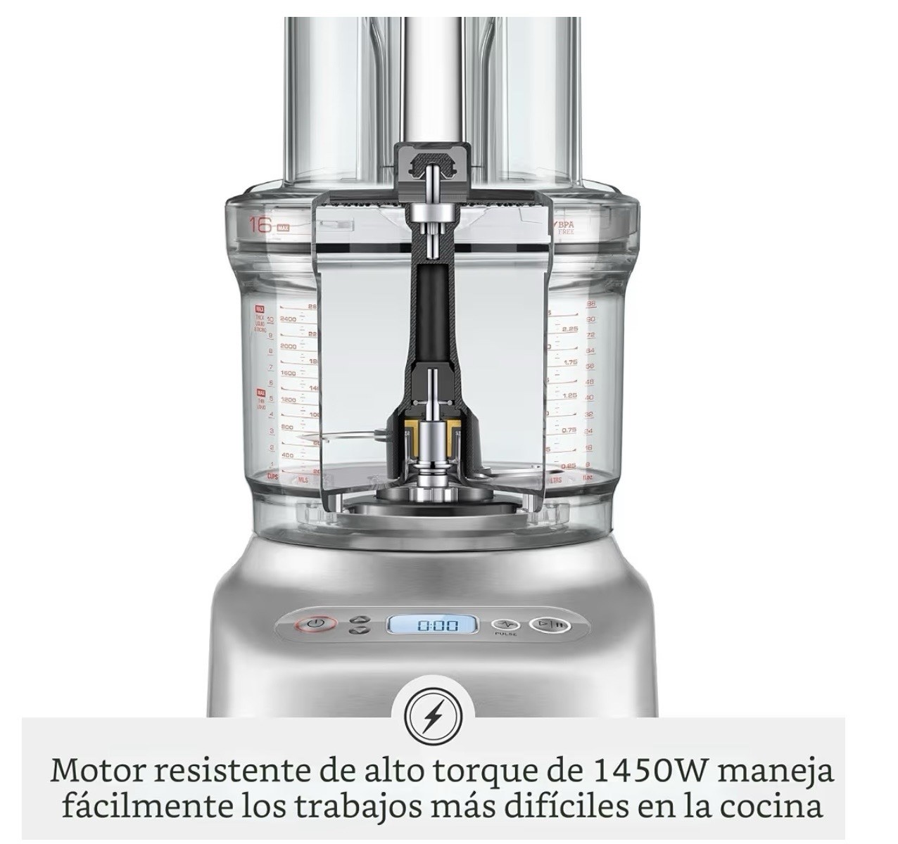Breville BFP810 Sous Chef 16 Cup Food Processor, Large, Brushed Stainless Steel