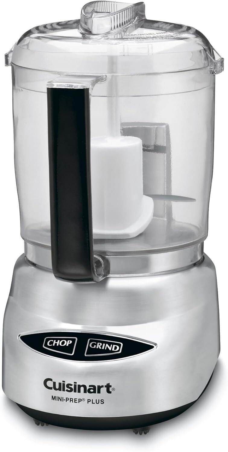 Cuisinart Mini Prep Plus 4-Cup Food Processor Chopper DLC-4CHB Silver New NWOB
