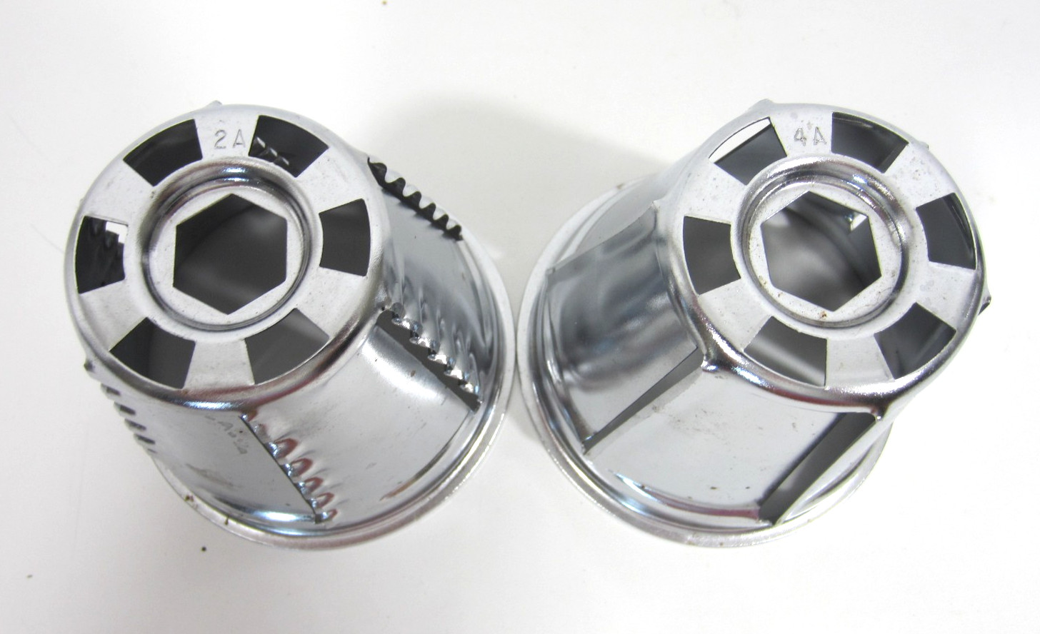 Vintage Wear-Ever Manual Food Processor 2 Cones Replacement 4A Slicer 2A Grater