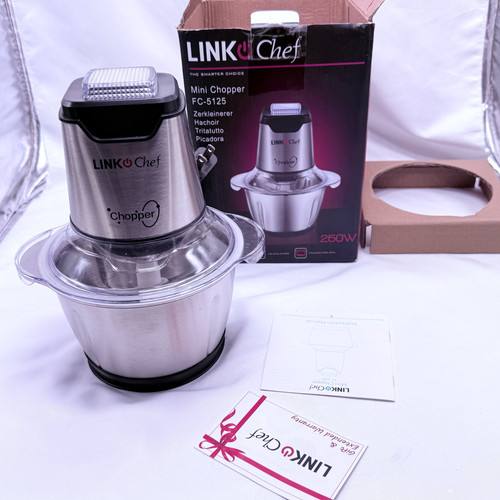 LINKChef Food Chopper, 5 Cup Food Processor Mini Electric 1.2L 250W Grinder READ