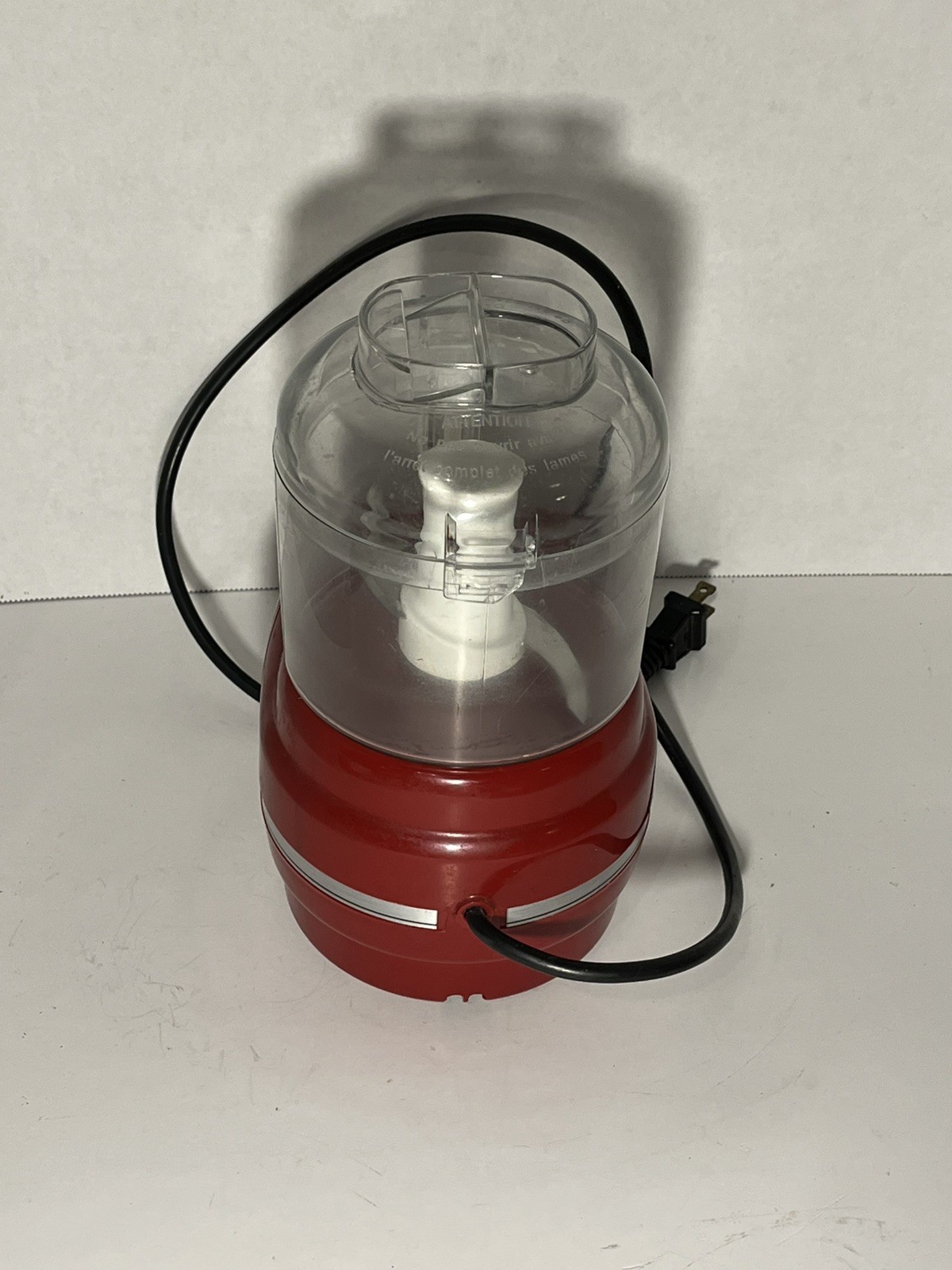 KitchenAid Chef’s Chopper KFC3100ER2 3 Cup Food Processor Red Works Great