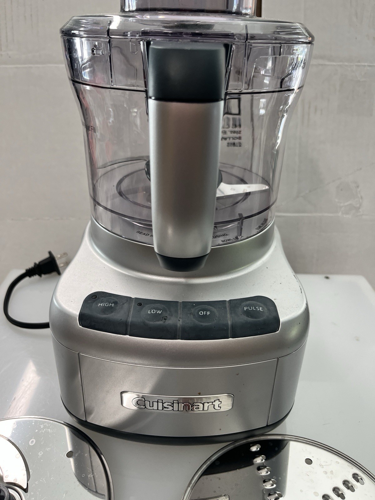 Cuisinart FP-8 Elemental 8 Cup Food Processor w/ 2 Discs Tested Working