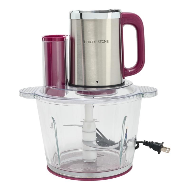 **Curtis Stone 13-Cup Electric Chop Master Food Processor w/Blades—Mulberry