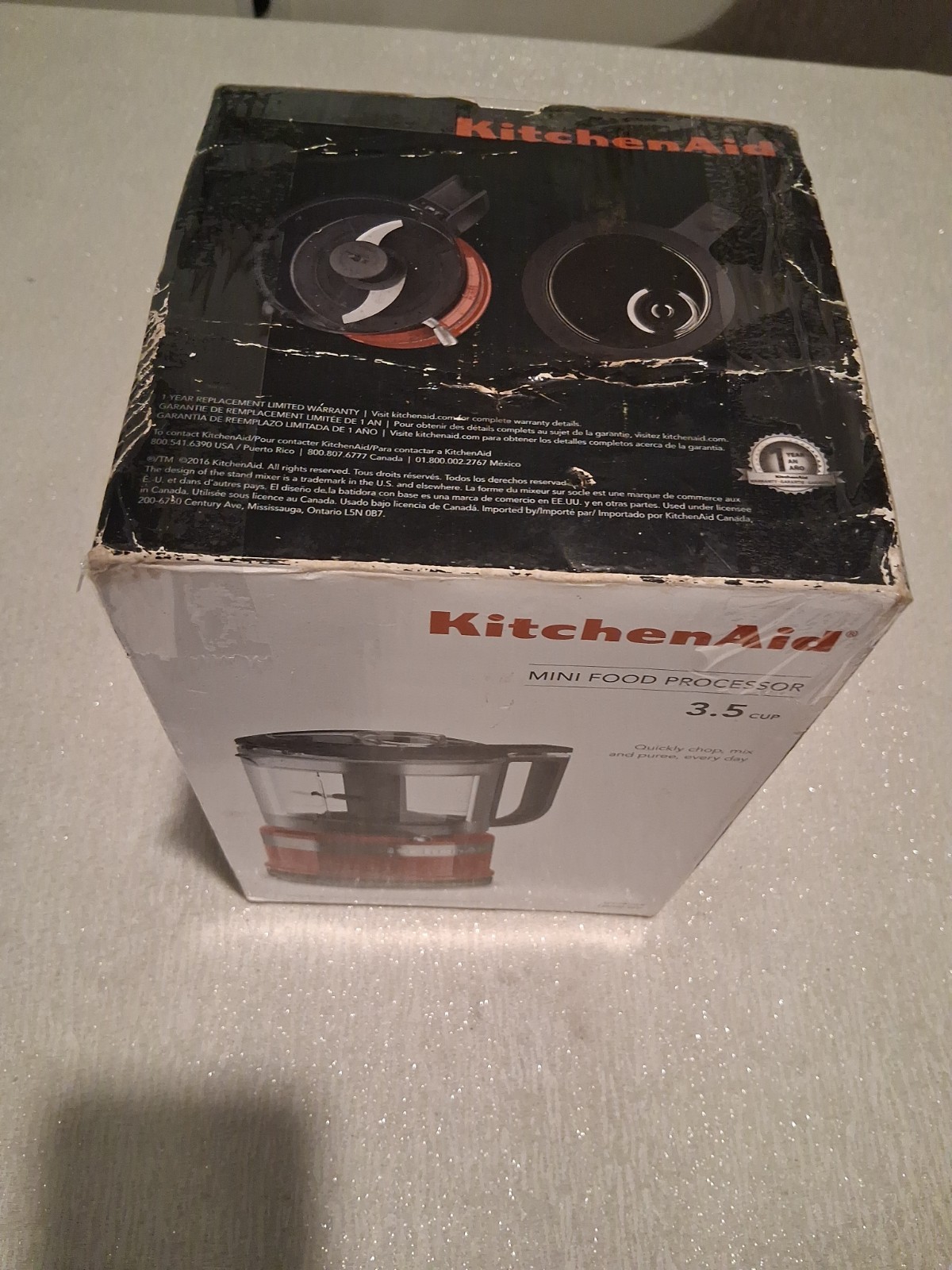 KitchenAid KFC3516ER 3.5 Cup Mini Food Processor, Empire Red – Brand New