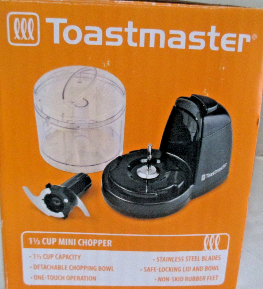 Toastmaster 1.5 Cup Mini Chopper Model #TM-67MCKL Open Box