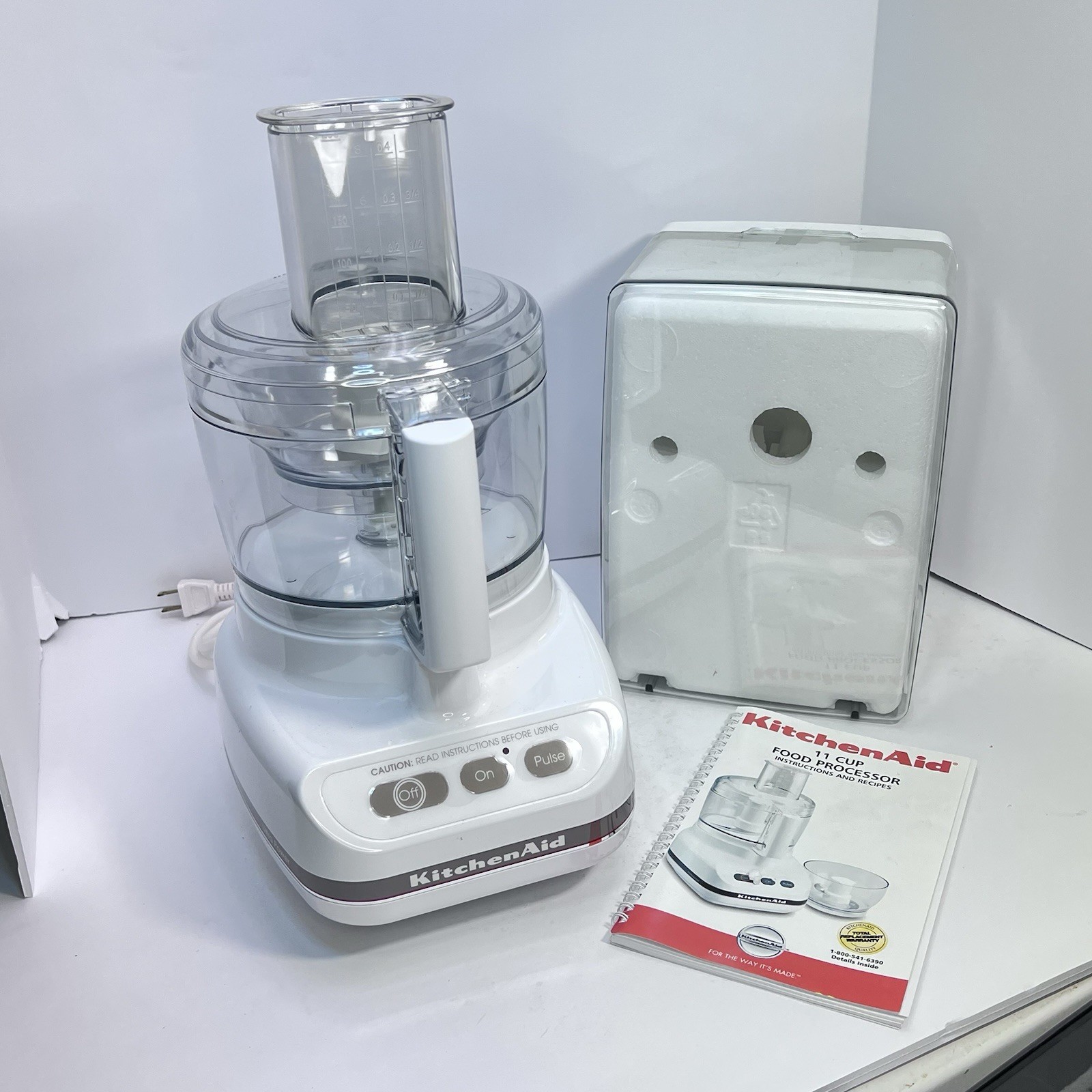 Kitchen Aid Food Processor 11 Cup Model KFP600 WHITE REFURBISHED