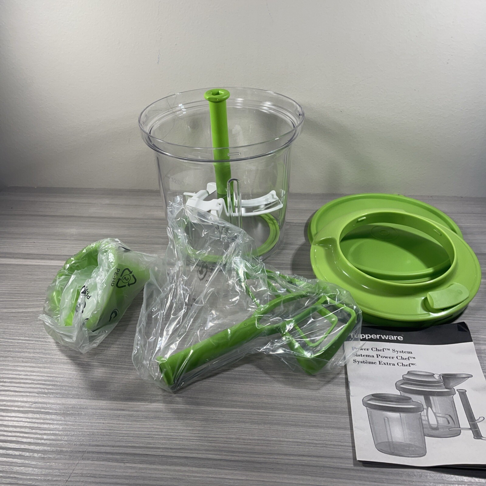 Tupperware Power Chef System Blade Mixer Paddle Margarita Green NIB New! READ