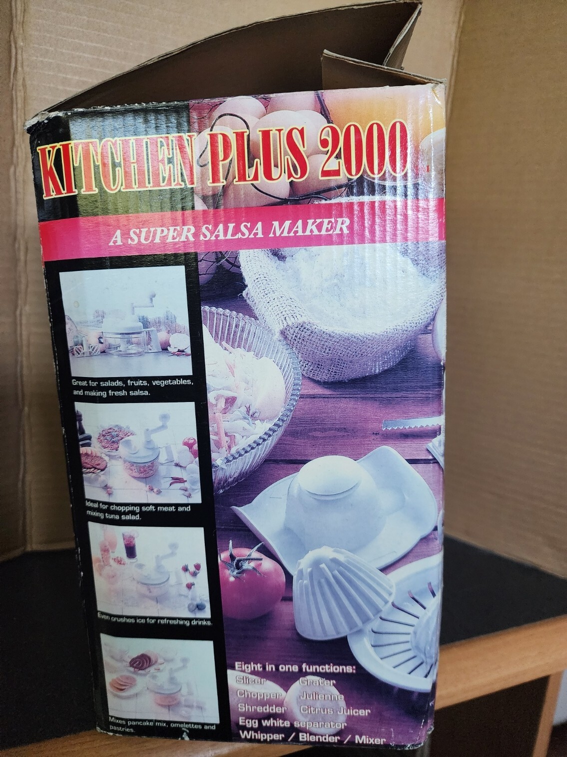 Kitchen Plus 2000 8 in 1 Functions Slicer Chopper Grater Shredder Mixer Juicer