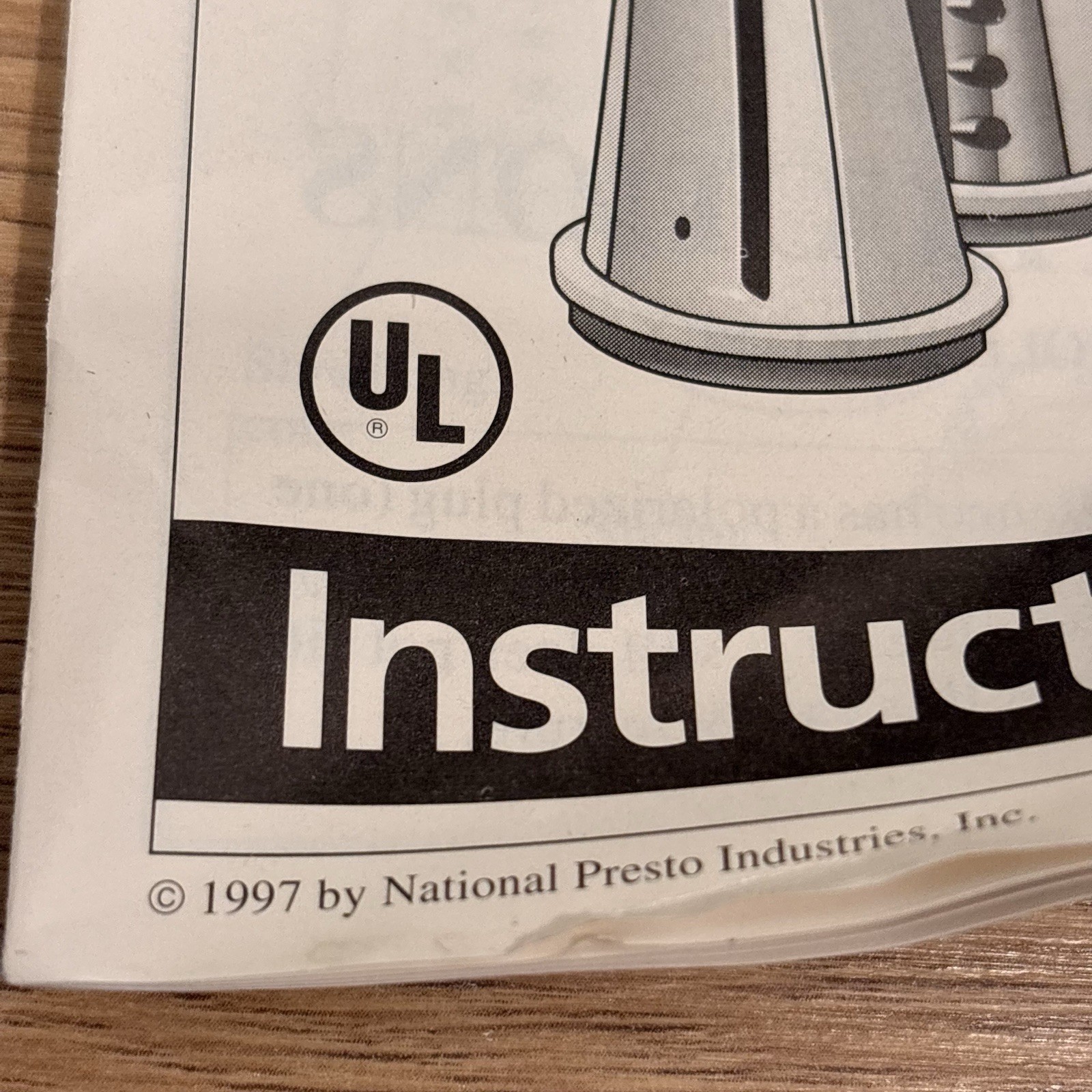 Presto Salad Shooter Mixer Too Electric Slicer Shredder Mixer 02980 Works 1997