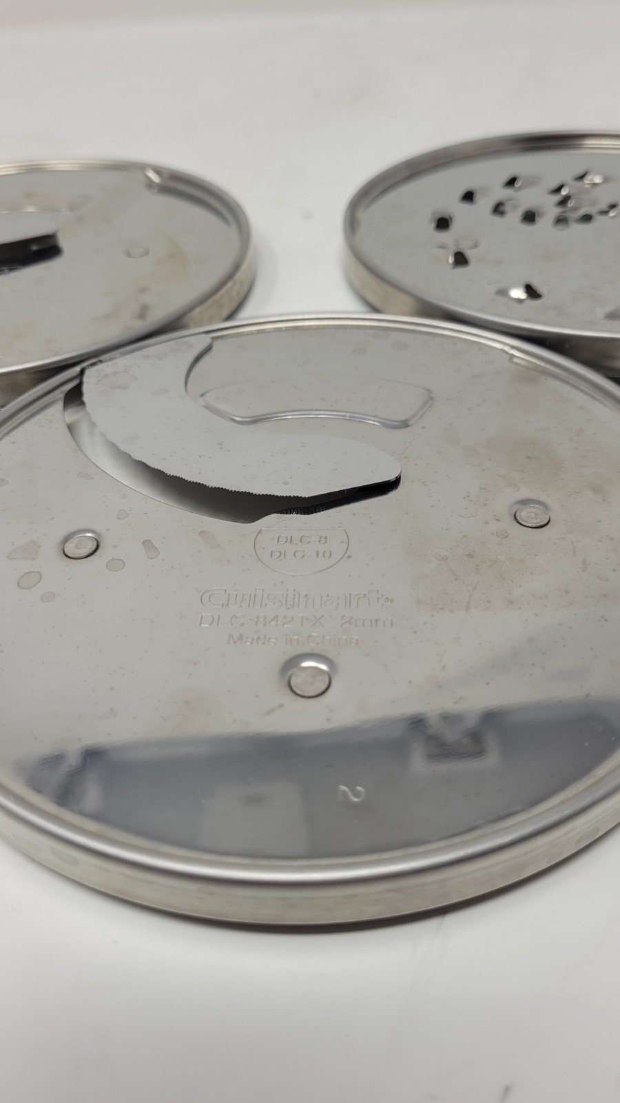 Cuisinart Set Of 3 Discs DLC-837TX DLC-842TX DLC-844TX And DH-4C Holder