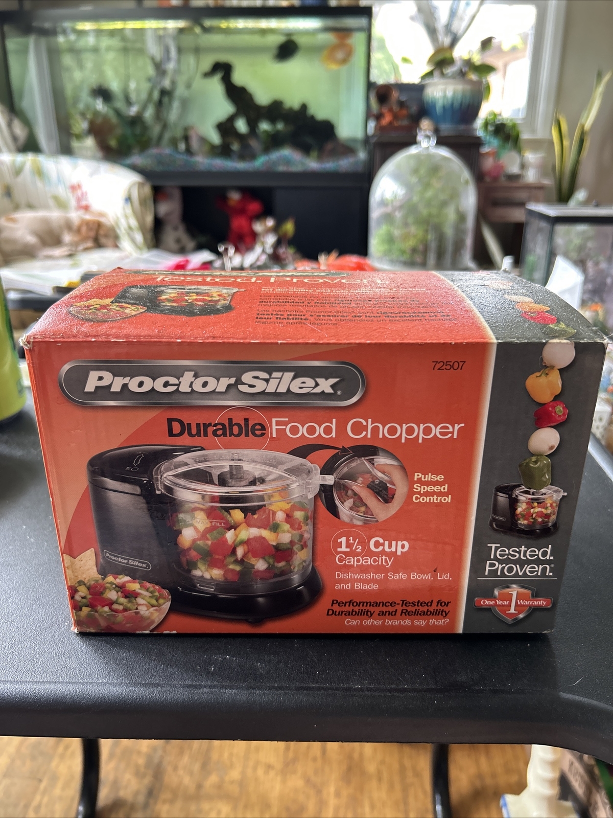 Proctor Silex 1.5 Cup Electric Food Chopper Pulse Speed Control #72507 Tested