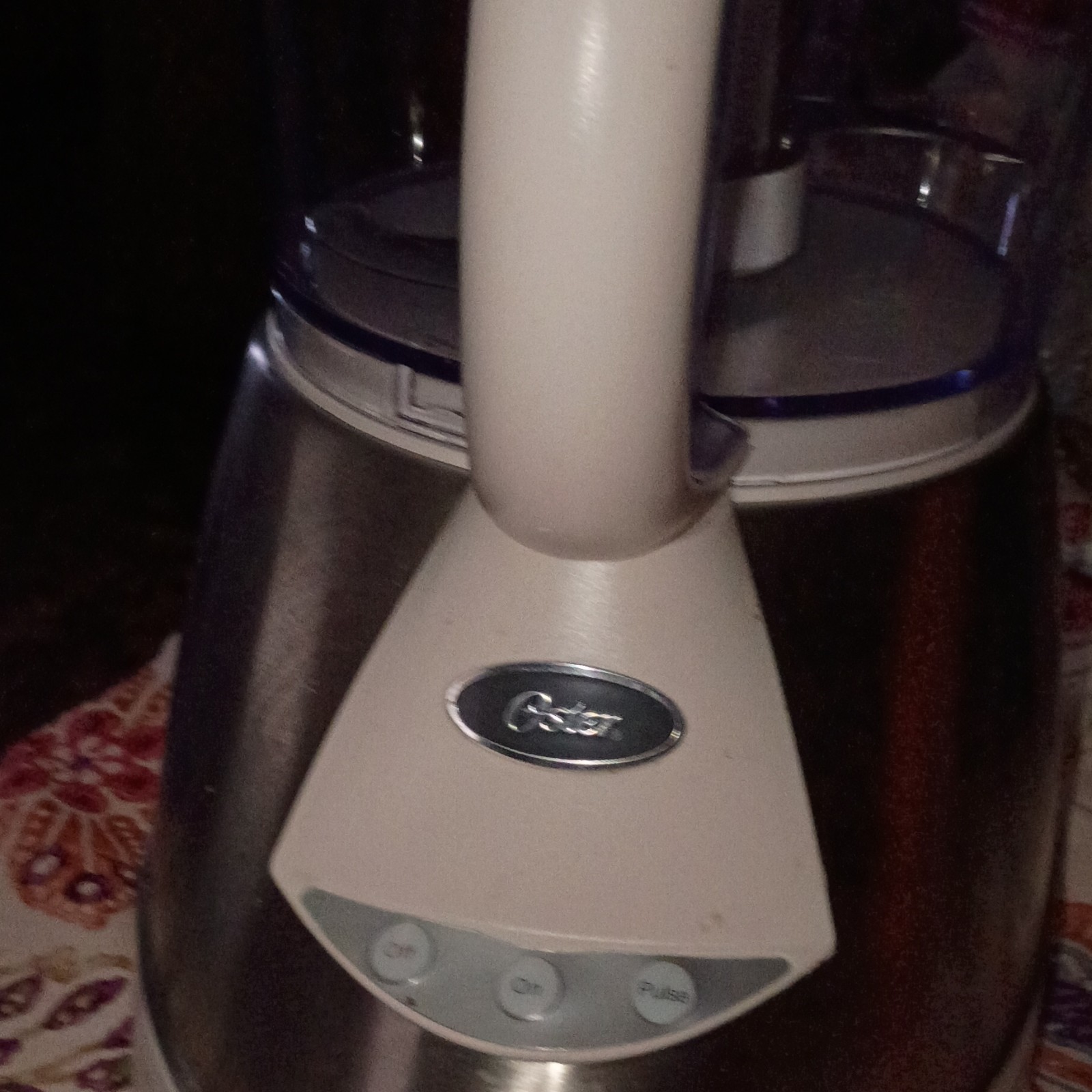 Oster 10 Cup Food Processor 500W Pulse Control 2 Speed Silver/White