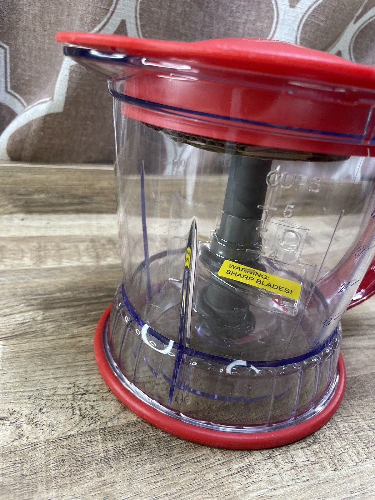 Ninja 40 oz 5 Cup Food Processor Pitcher & Lid Red QB751Q Replacement New