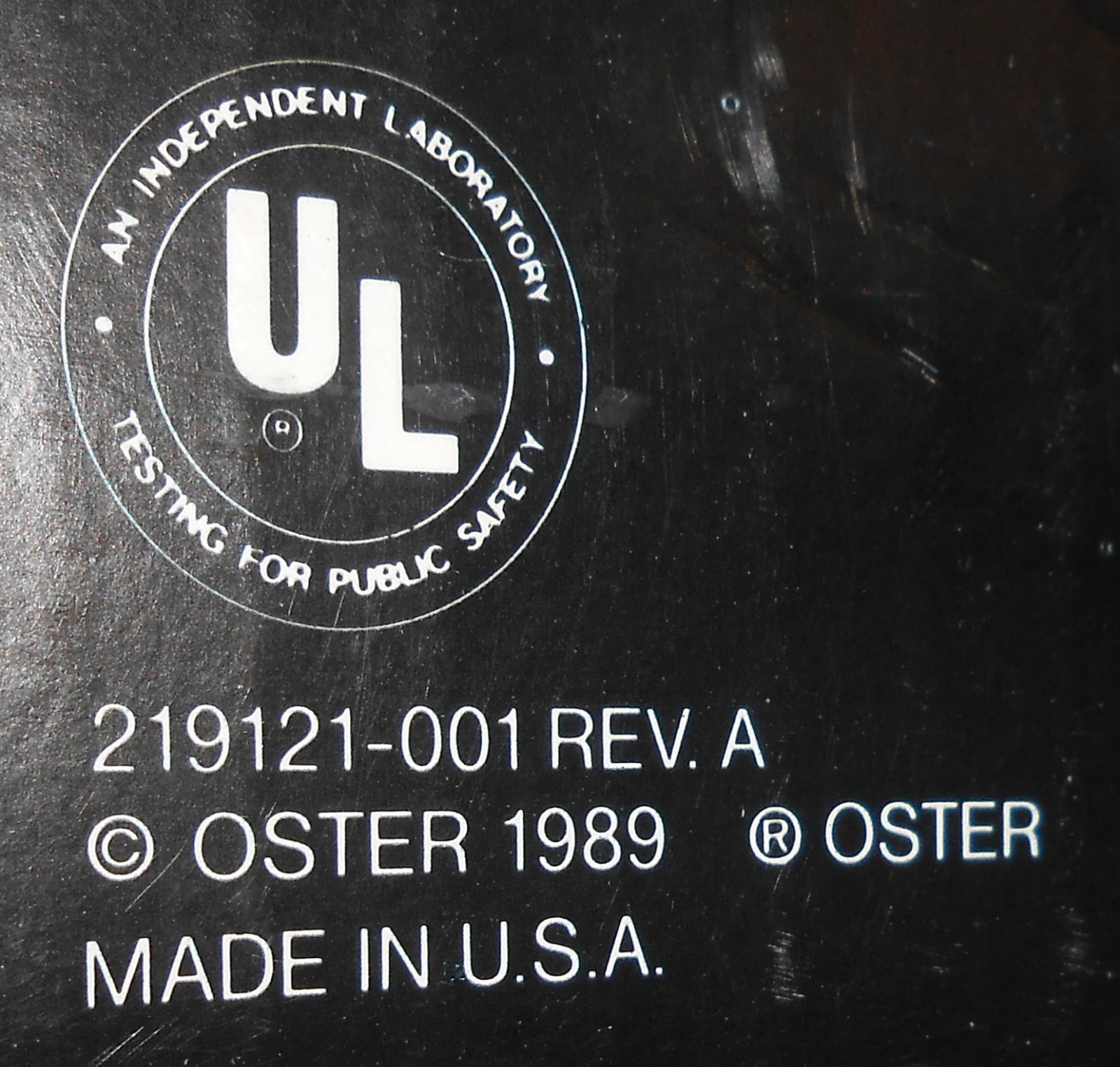 Oster Kitchen Center Food Processor Attachment Model 5900-20 From 1990