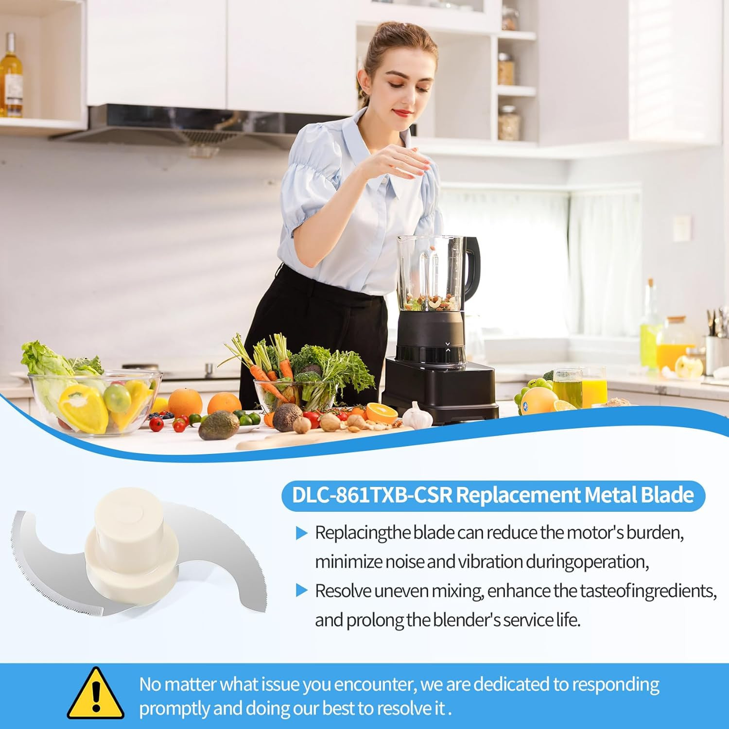 Replacement Chopping Blade for Cuisinart 11 Cup Food Processor DLC 8 DFP 11 Stai