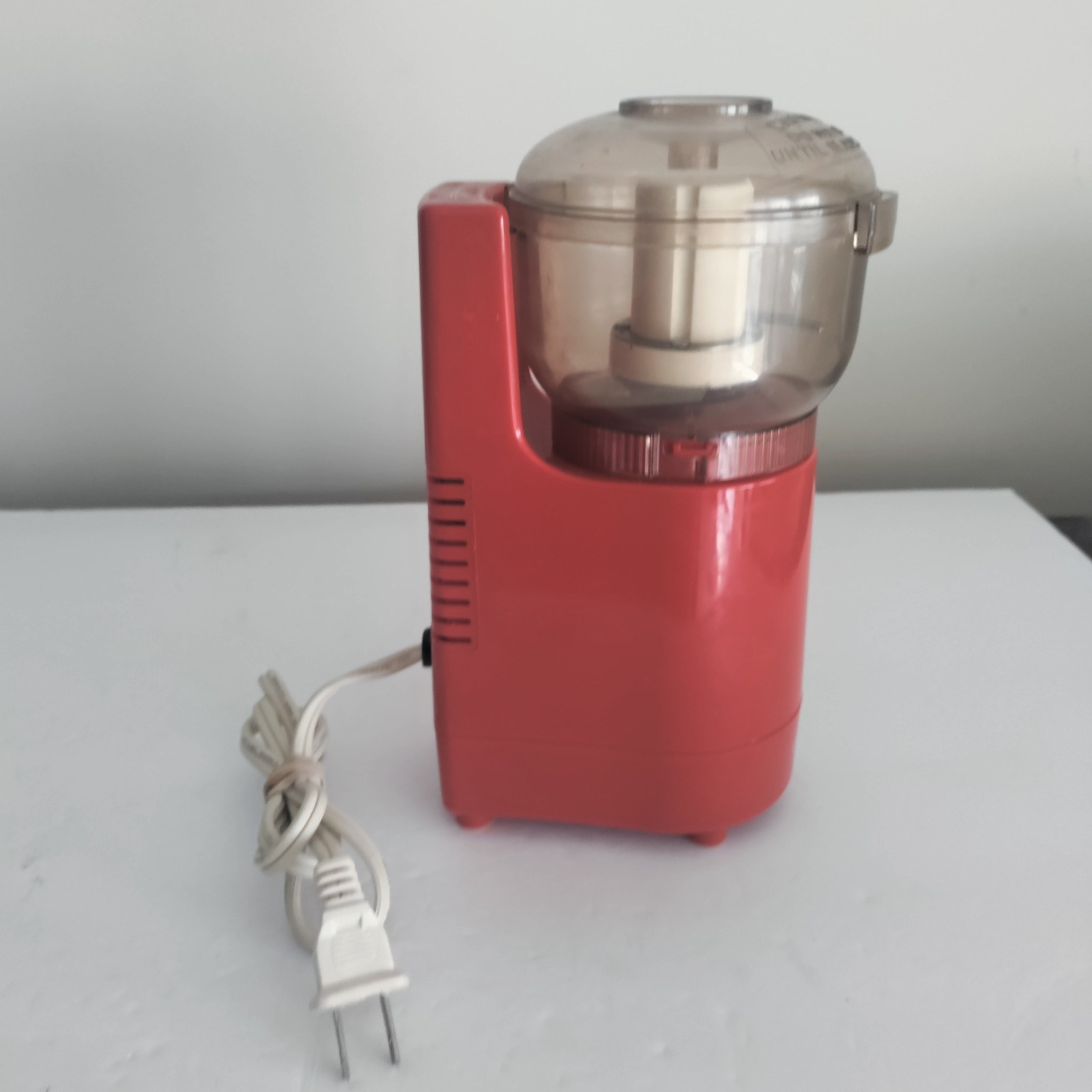 Sunbeam Oskar Jr Chopper Plus Mini Grinder Food Processor Red 14137 Tested Works