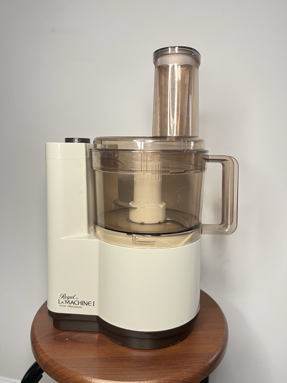 Regal La Machine 1 Full Size Food Processor Model V813 White Made in USA WORKS!