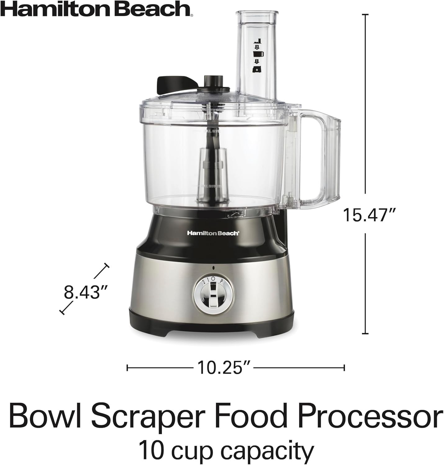 Food Processor & Vegetable Chopper for Slicing, Black and Stainless Steel(70730)