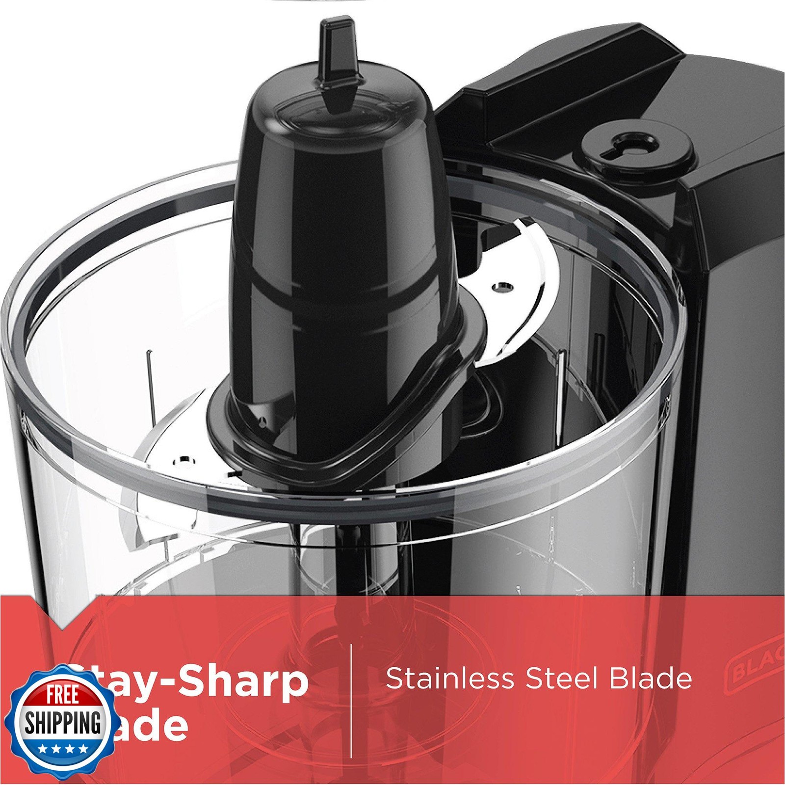 BLACK+DECKER 1.5-Cup Electric Food Chopper, One Touch Pulse, 150W Motor, Stay