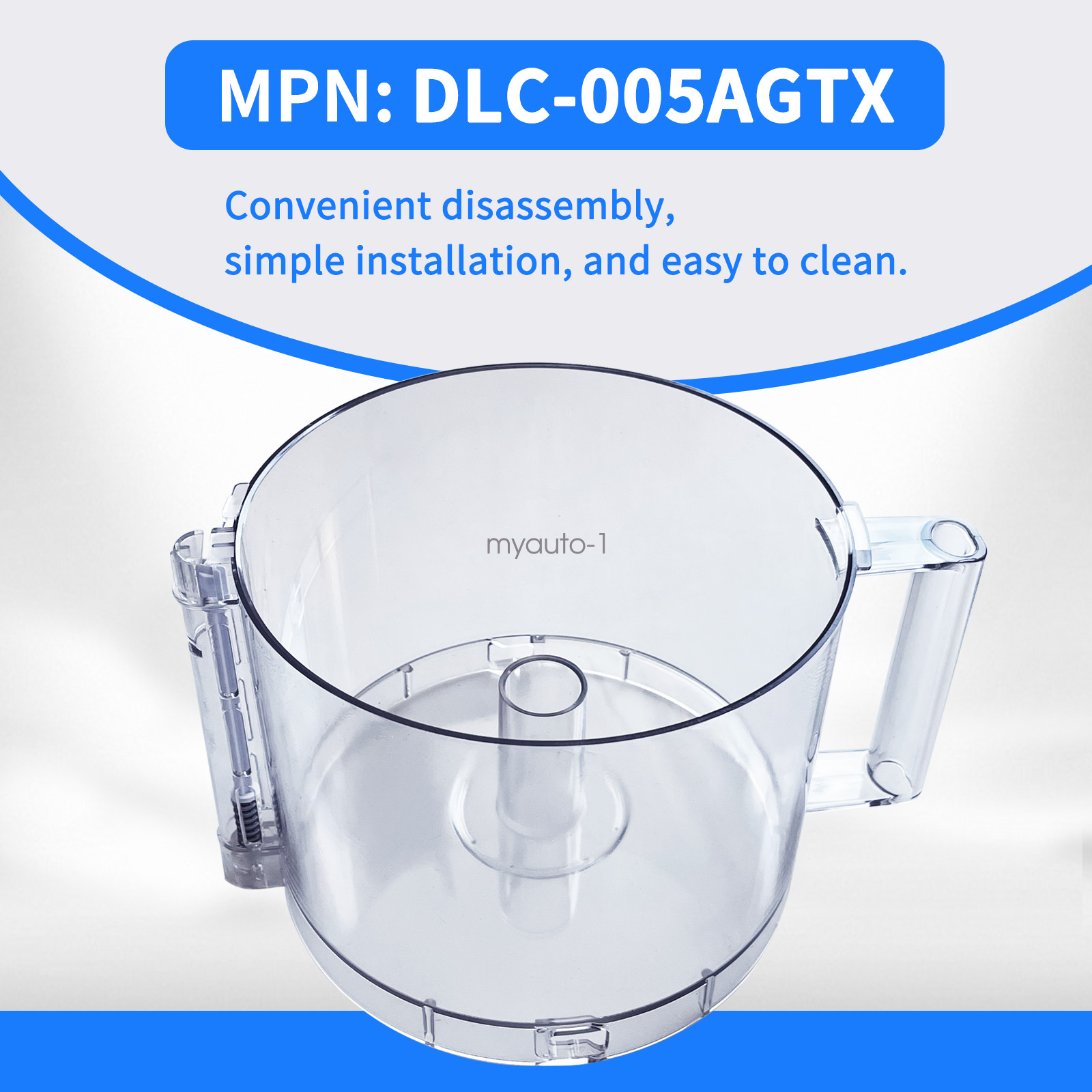 Brand new food processor work bowl replaces Tritan Cuisinart DLC-005AGTX.
