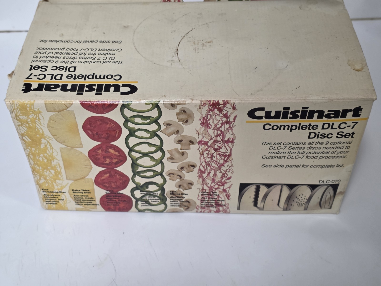 Cuisinart Complete DLC-7-070 DLC-7 Set Of 9 Made In Japan 9 Disc Open Box Unused