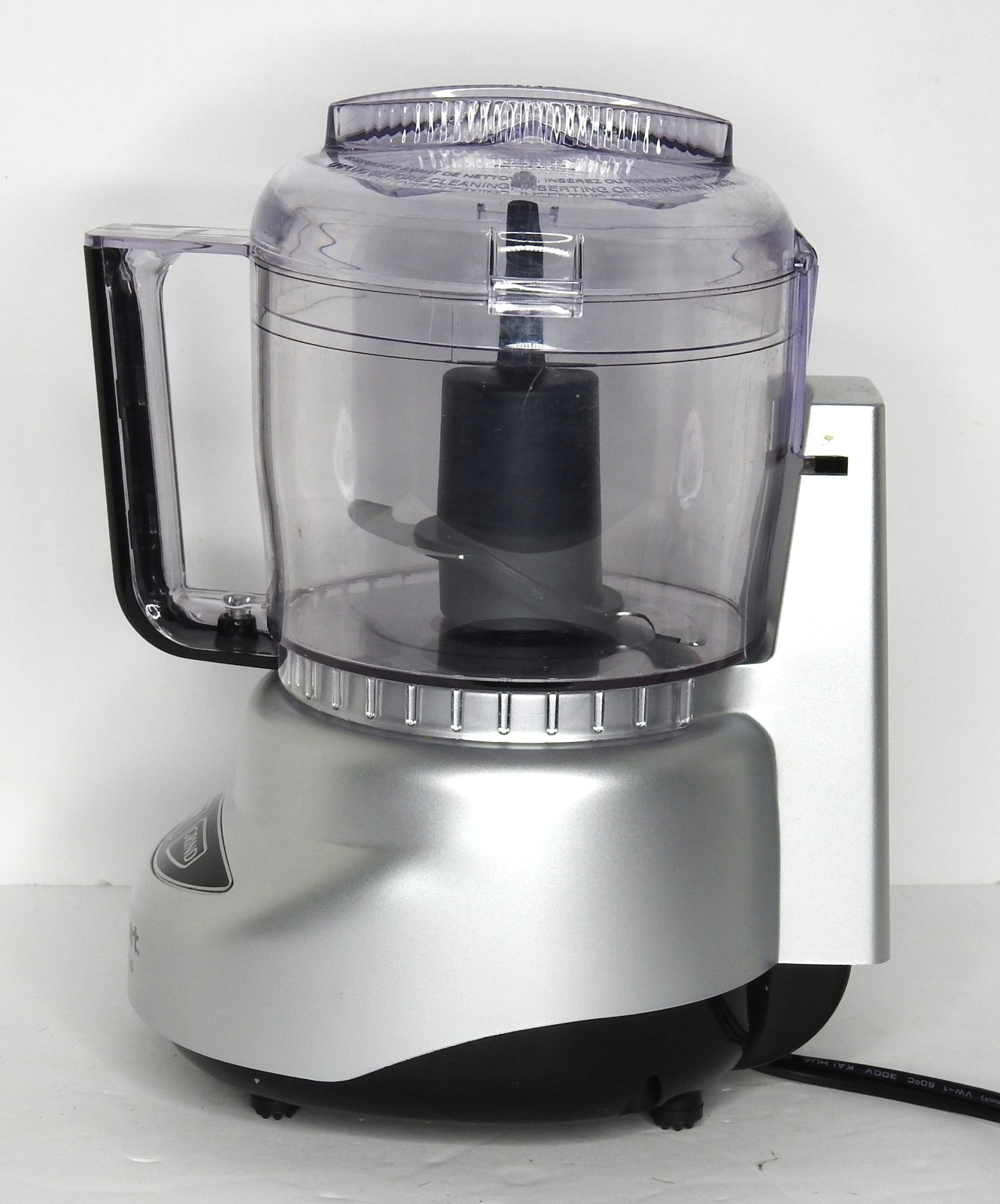 Cuisinart Mini-Prep Plus Mini Food Processor Chop Grind Silver Clear Black