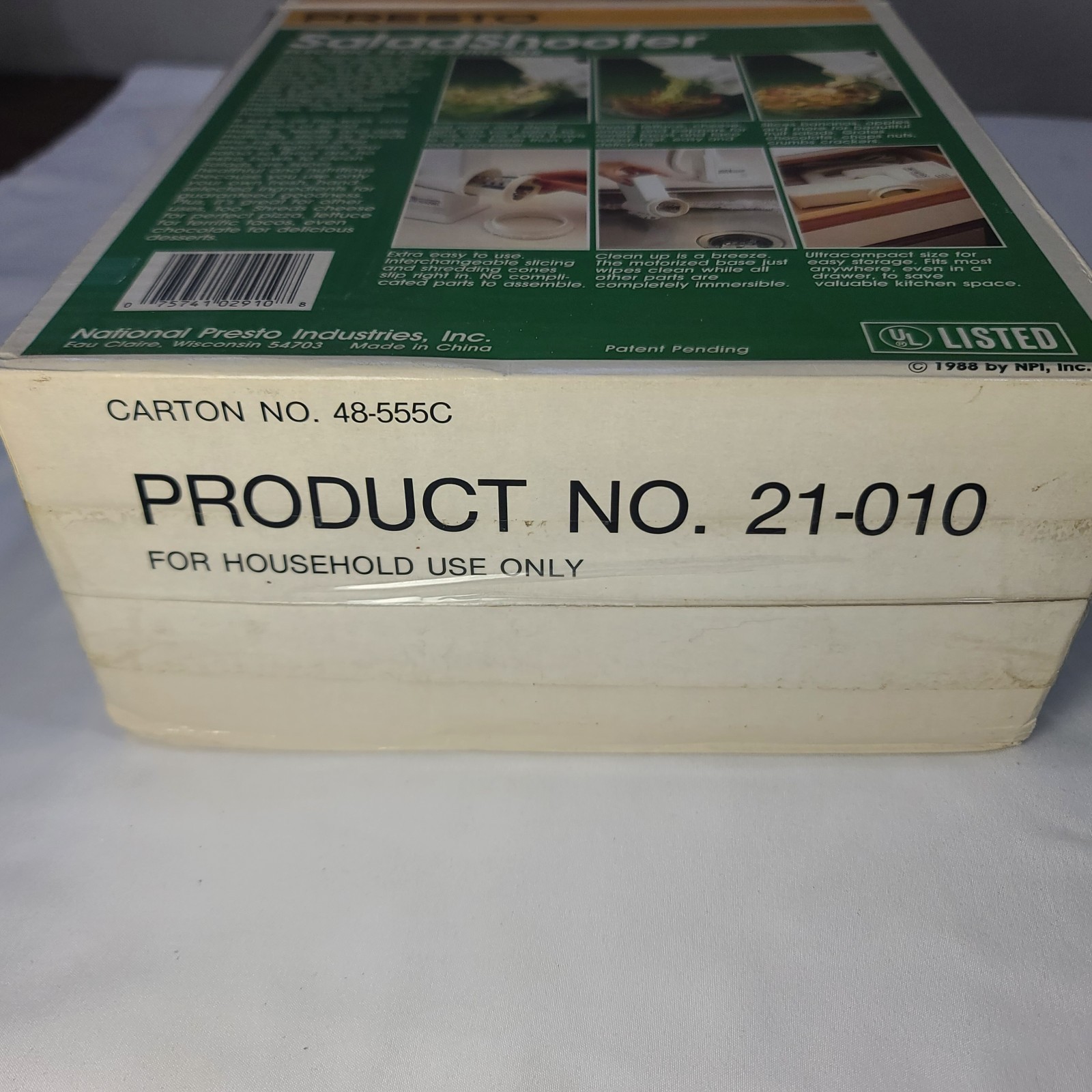 VTG Presto Professional Salad Shooter Model 02910 Electric Slicer Shredder NIB