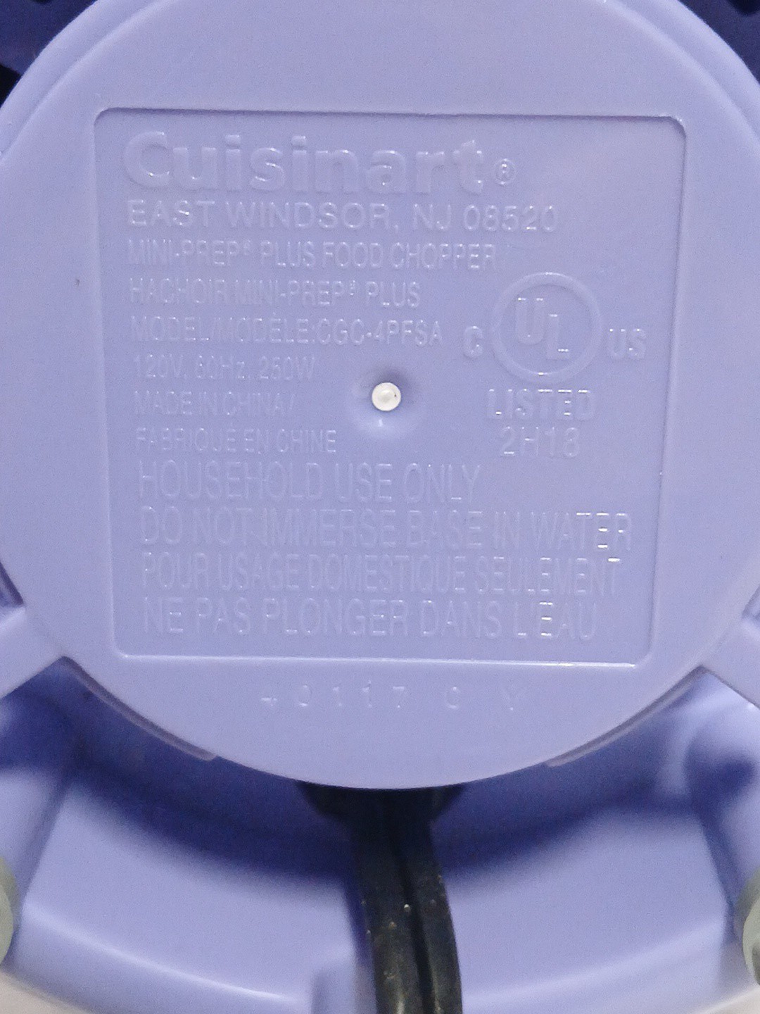 Cuisinart Mini-Prep Plus 4-Cup Food Processor Purple New No Original Box
