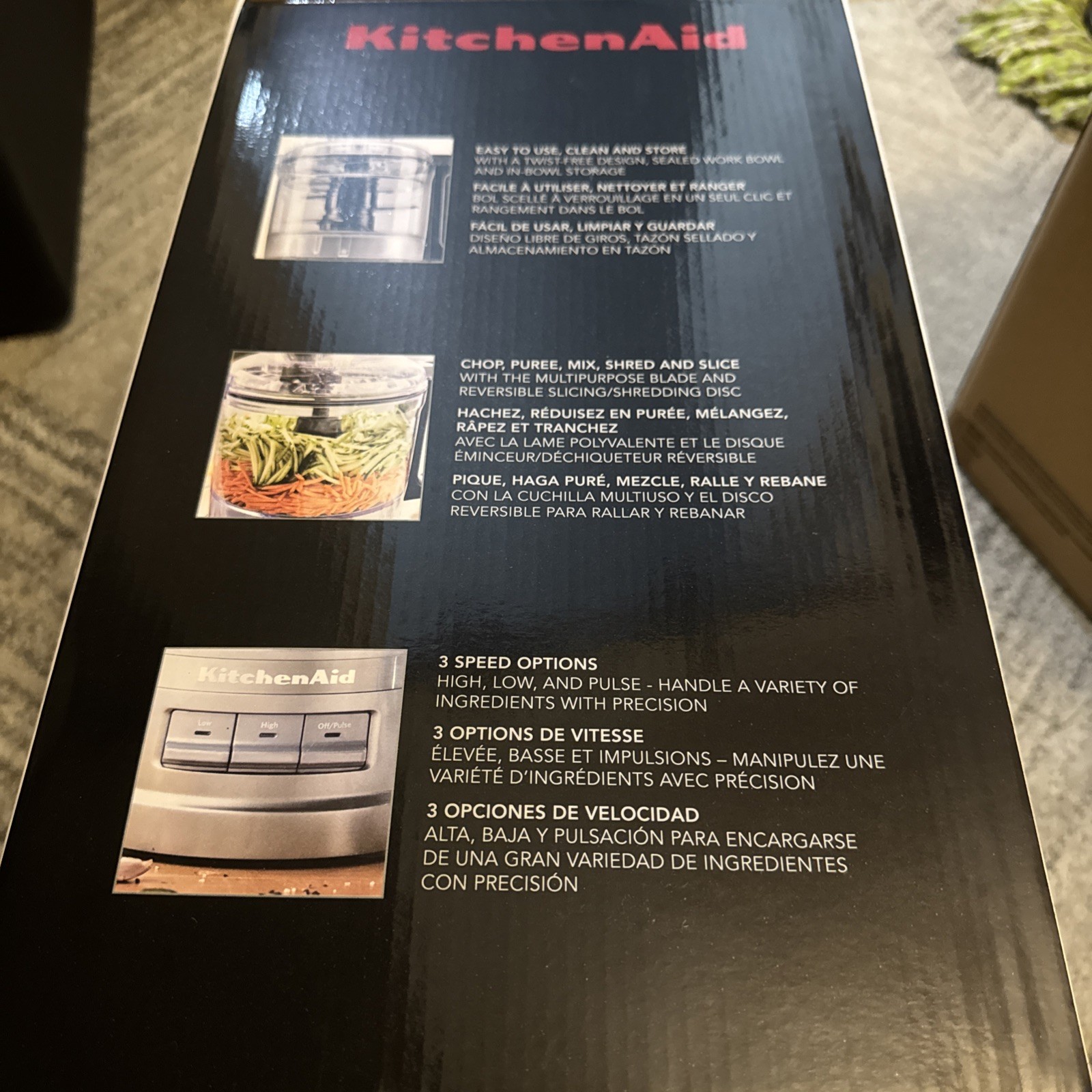 KitchenAid Easy Store 7-Cup Food Processor White Home Kitchen Tool EssentialsPro
