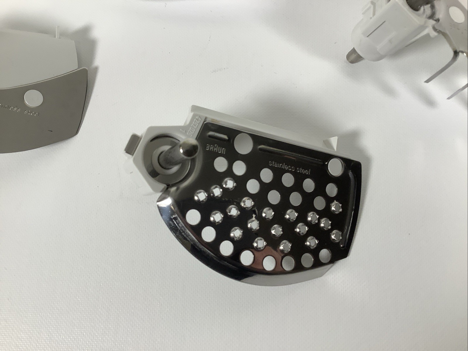 Braun Food Processor Blade Shredder Holder Carrier 4258 4259 4261 with 3 Blades