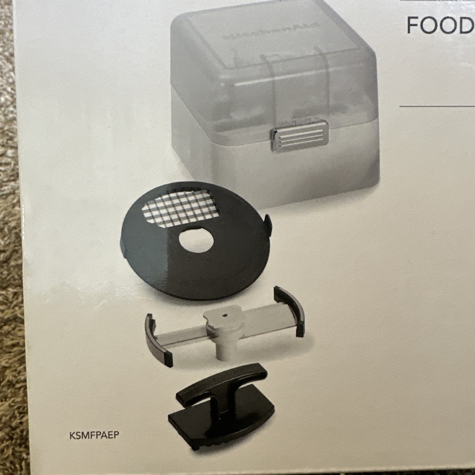 KitchenAid Food Processor Dicing Kit Attachment w/ Case KSMFPAEP