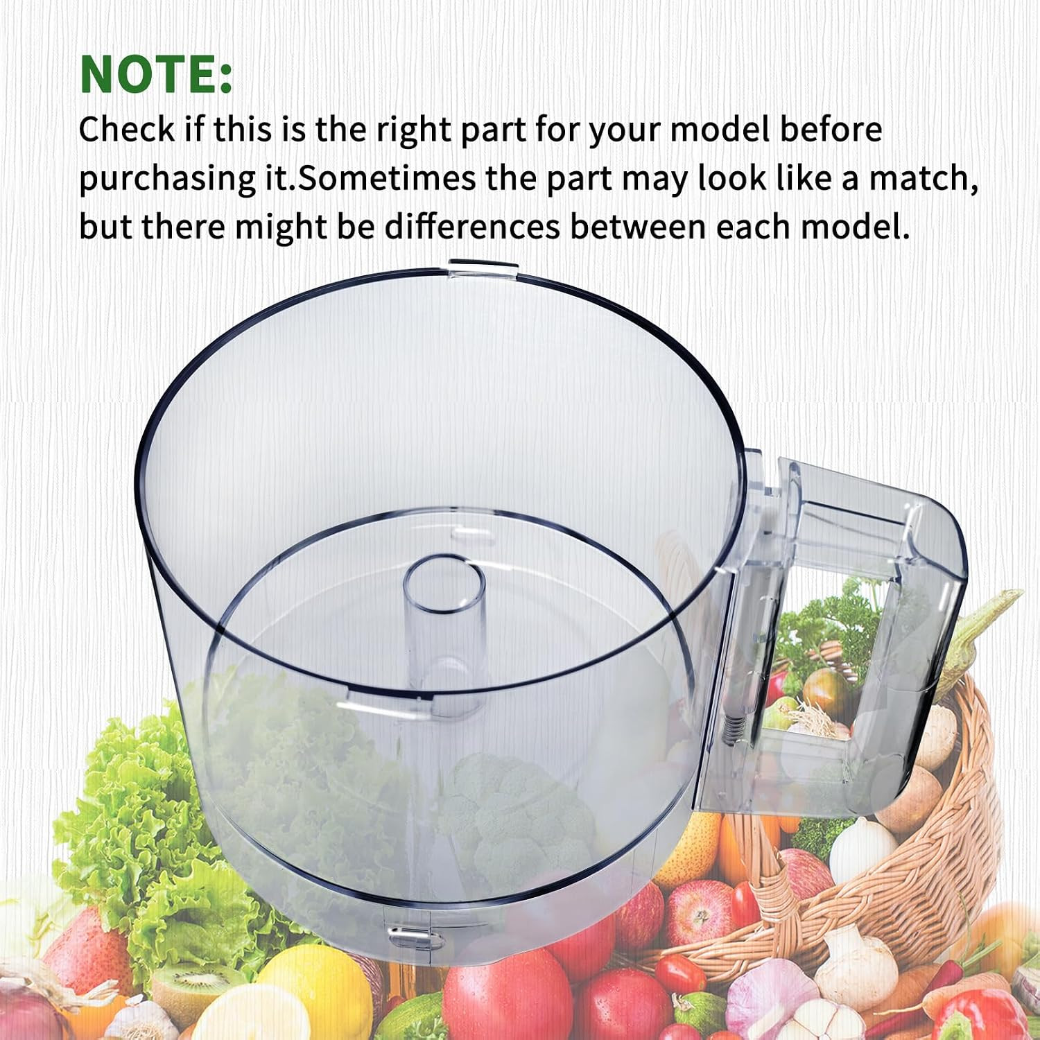 112203 Food Processor Bowl 3 Quart Compatible with Robot Coupe R2 Work Bowl | Fo