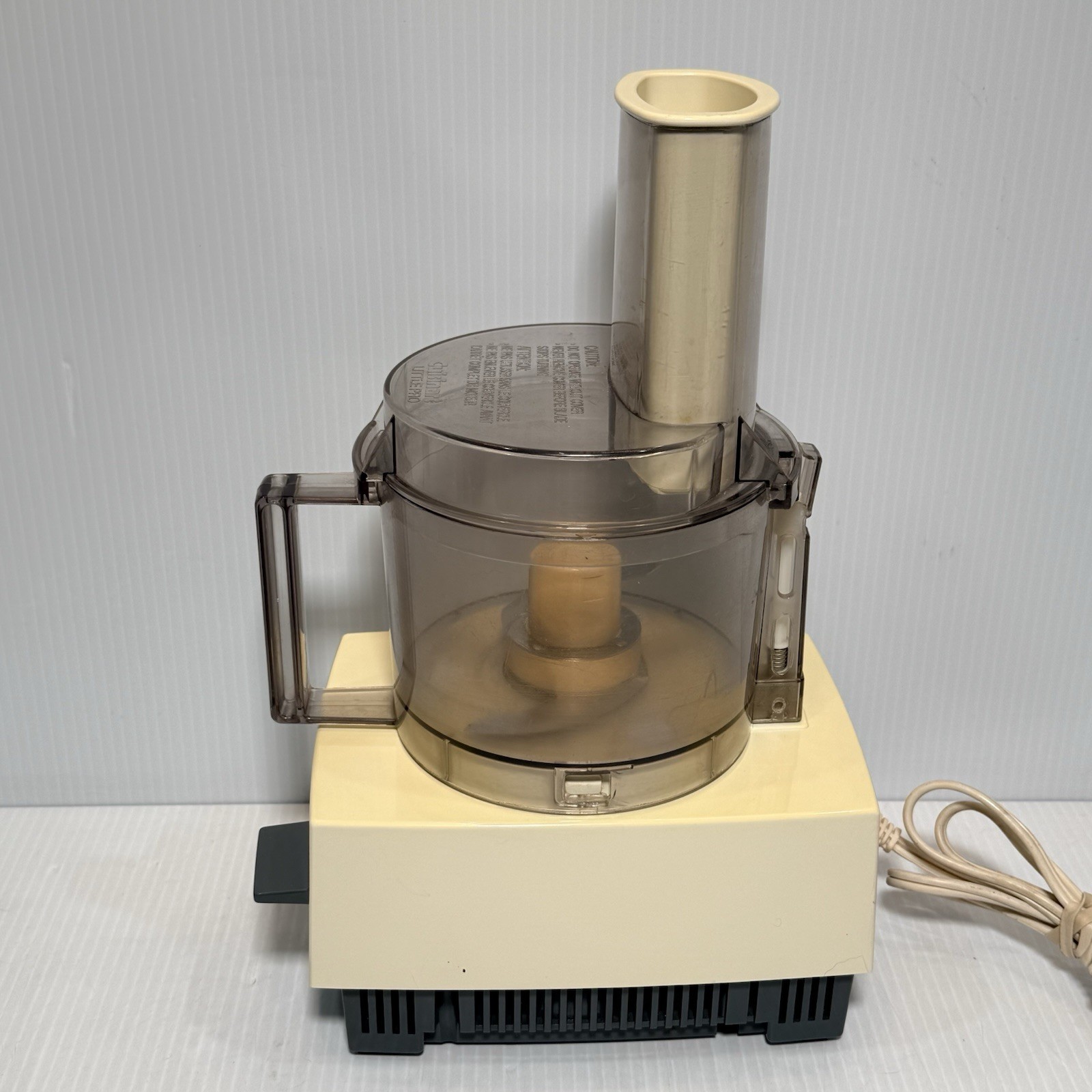 Cuisinart Little Pro Plus Food Processor Lid Blade Pusher WORKS