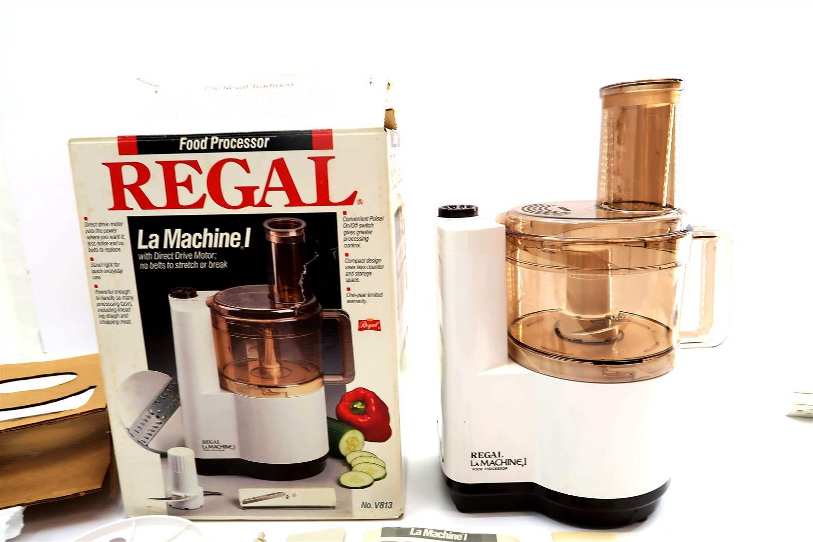 New REGAL La Machine I Food Processor Model V813 in Original Box NOS NIB (n2)