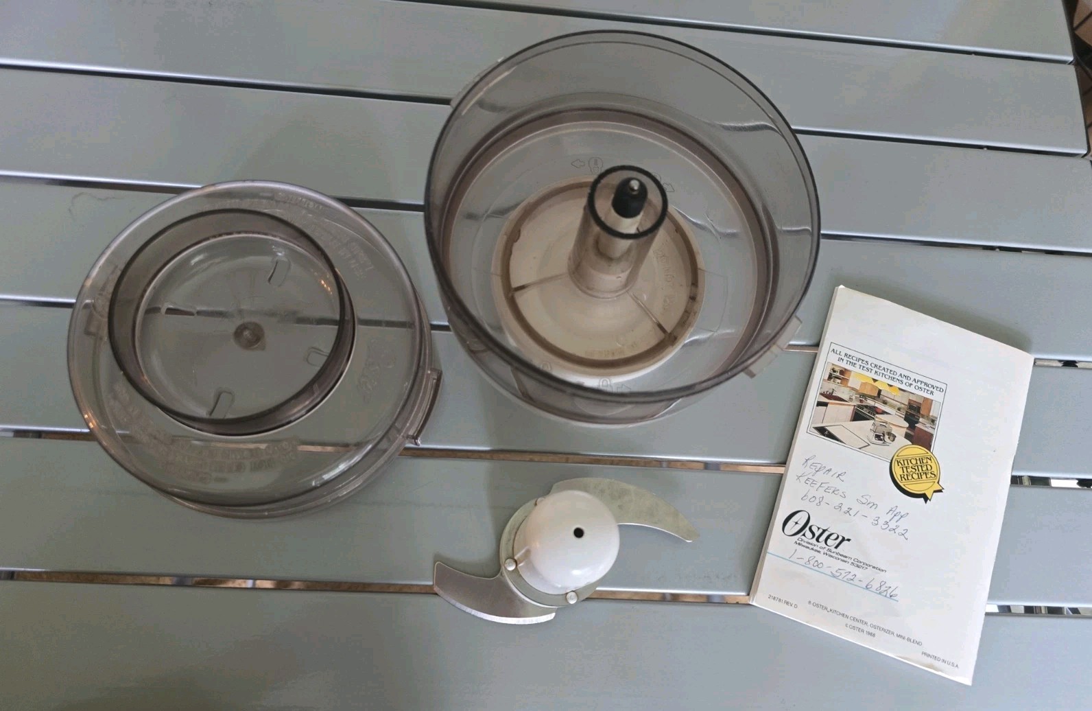 Oster Kitchen Center Food Processor Chopper Attachment Model 5900 F Accessory
