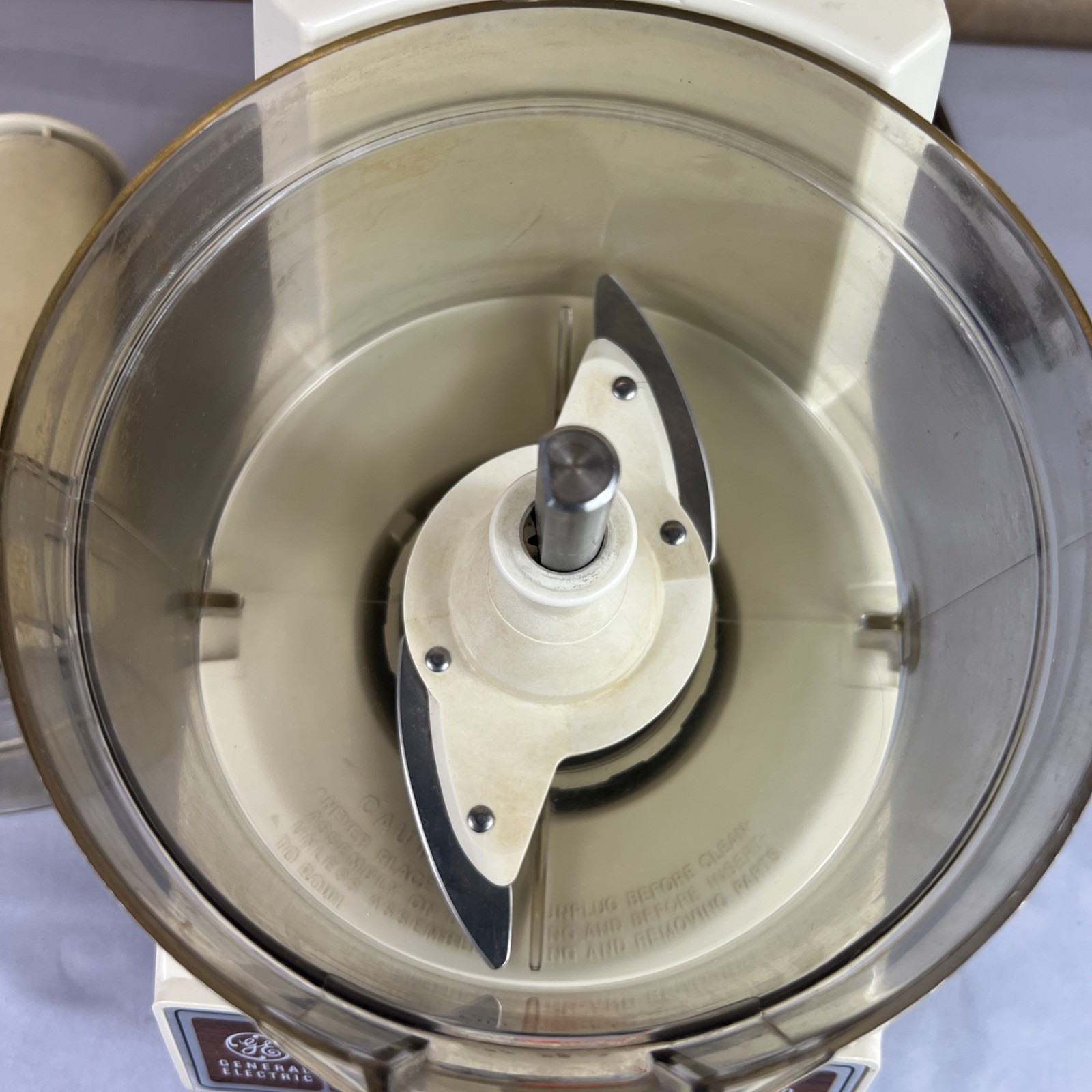 Vintage GE General Electric Food Processor Chopper D5FP1 Used Tested