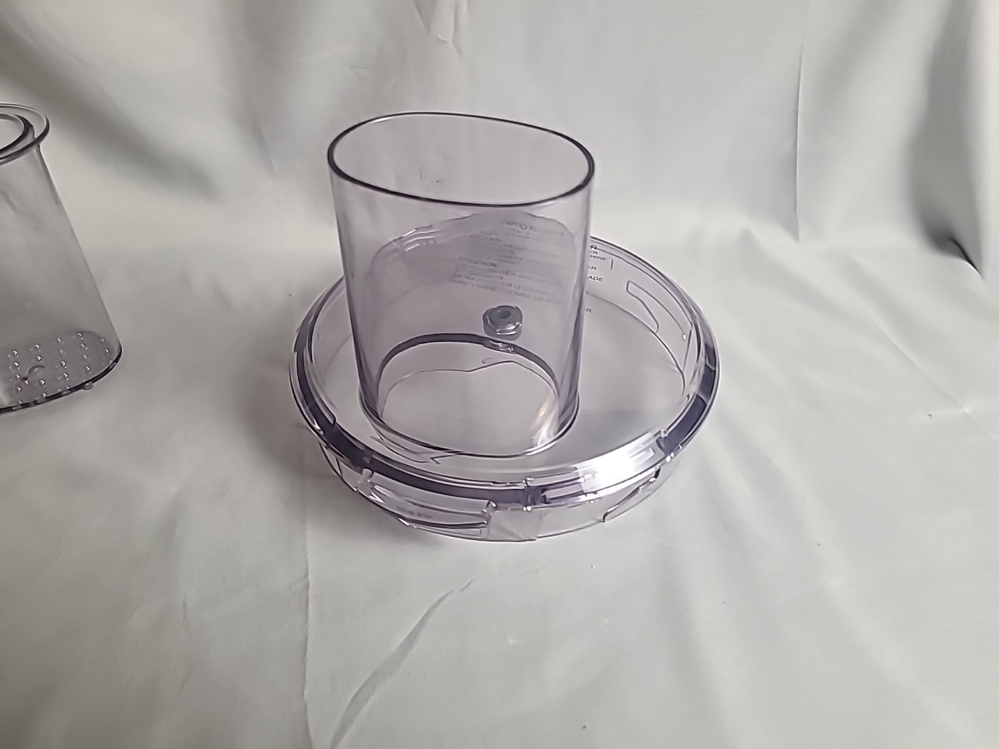 Cuisinart 8 Food Processor FP-8 Replacement Lid FP-8WBC & Pusher FP-8P