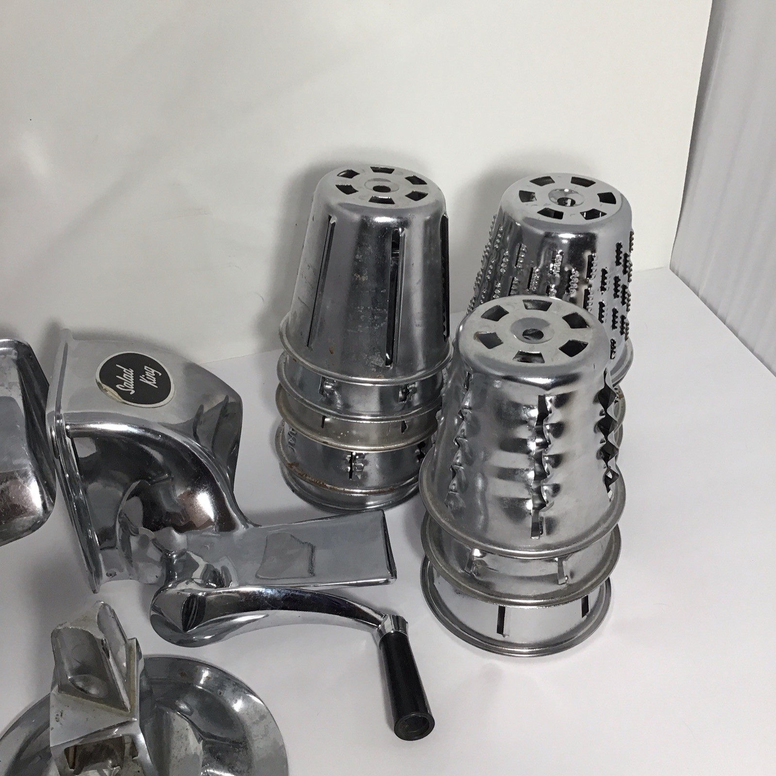 Vitg Salad King Manual Food Processor Set Cones Attachments