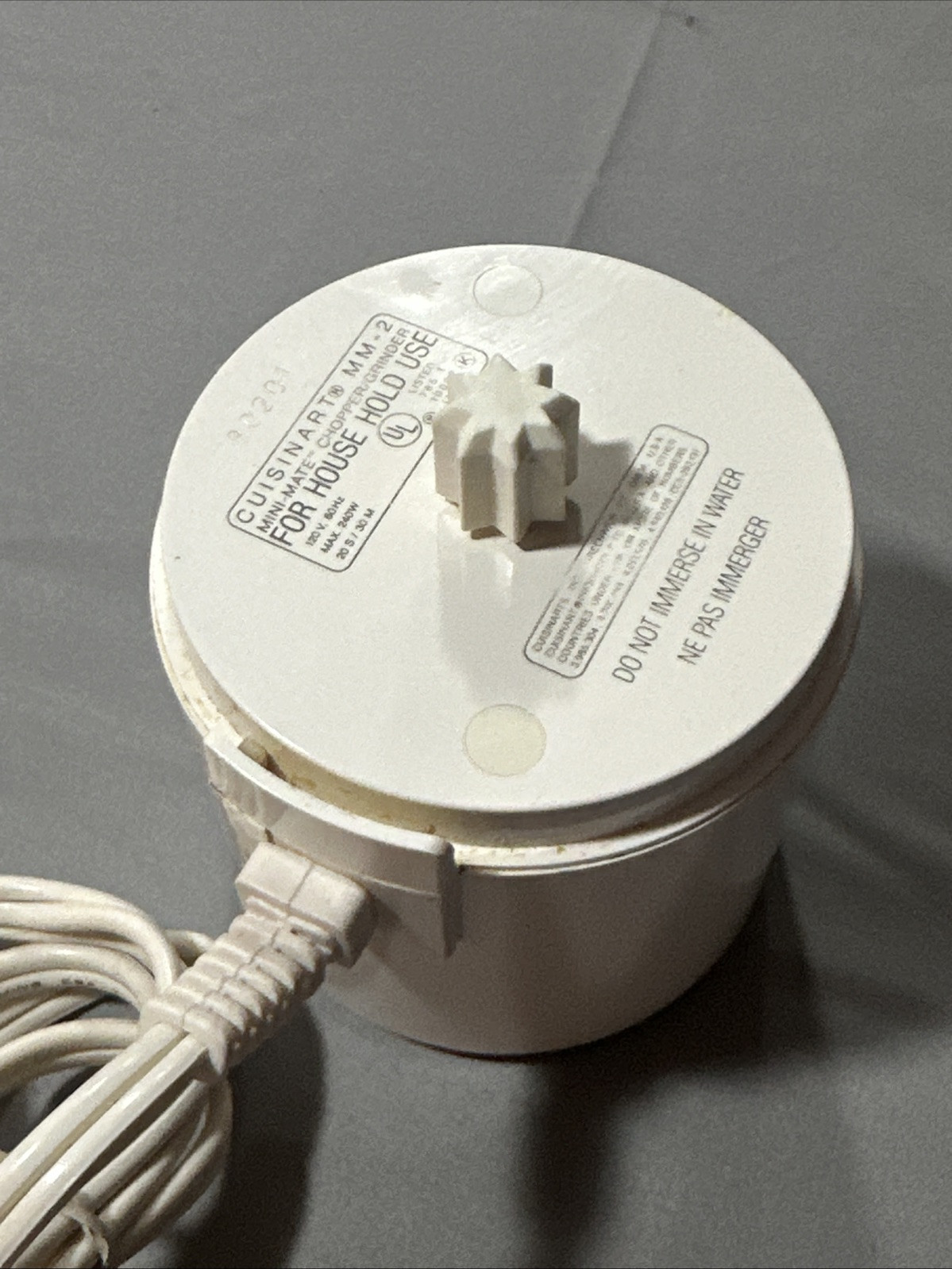Cuisinart Mini-Mate Plus Chopper Grinder MM 2M 2MCBase/Motor Only Replacement