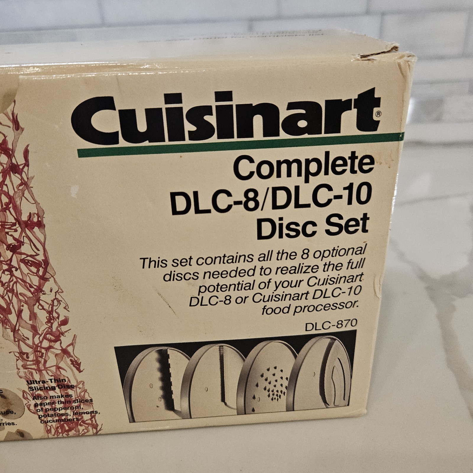 Cuisinart Complete DLC-8/DLC-10 Food Processor 8 Disc Set Many Unused