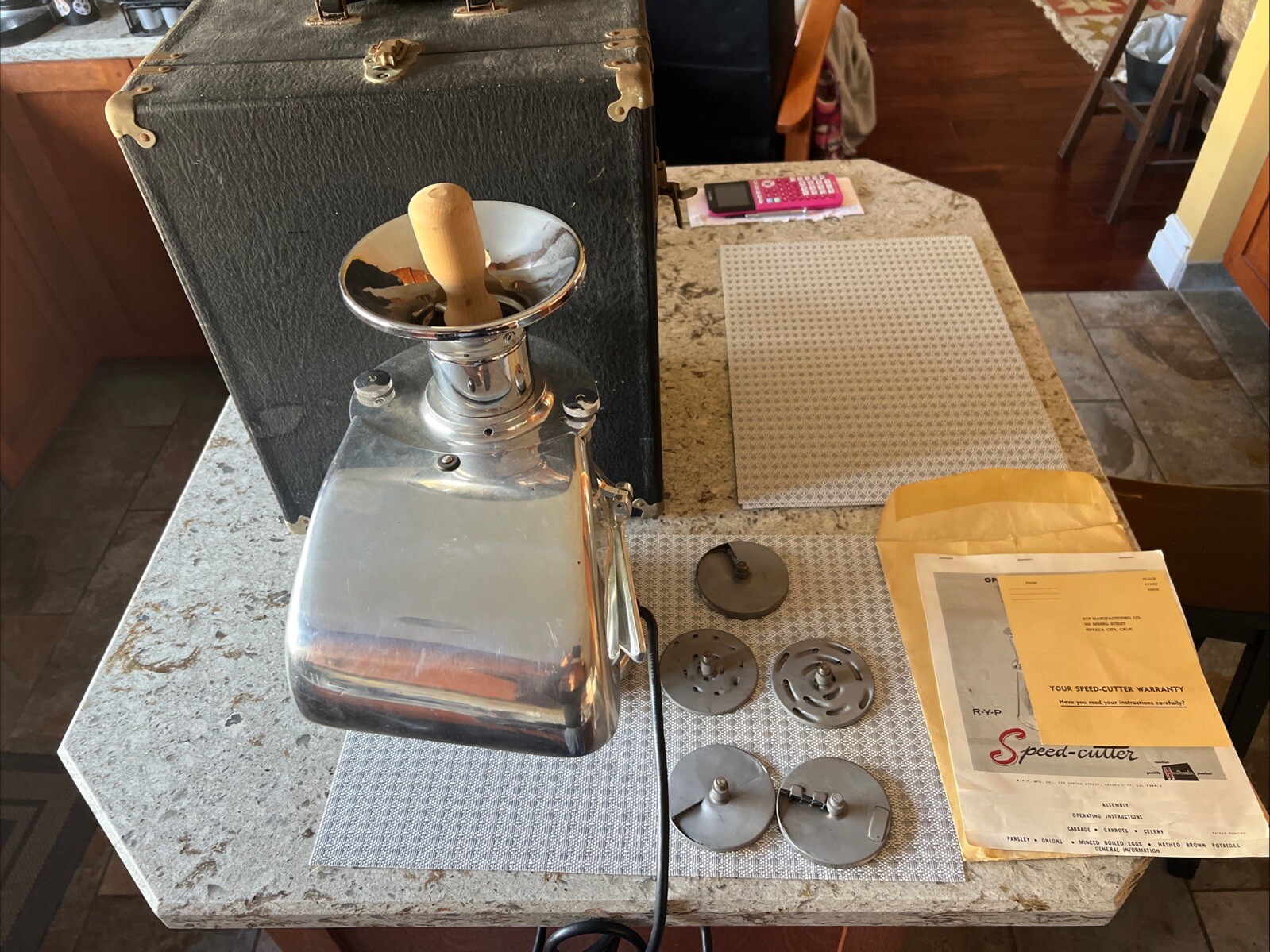 Vintage RYP Healthmaster Centrifugal SS Speed-cutter Food Processor Steampunk