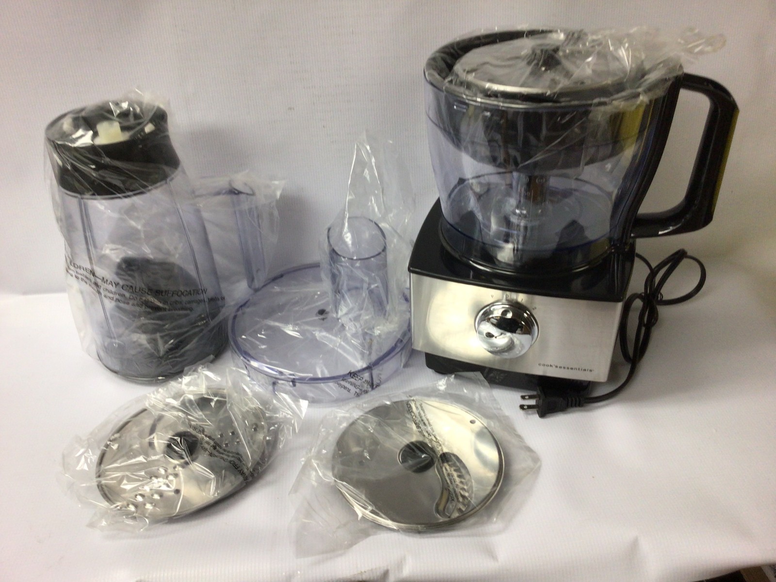 Cook’s Essentials Multi-Function Food Processor Blender Chopper Slicer NEW 94730