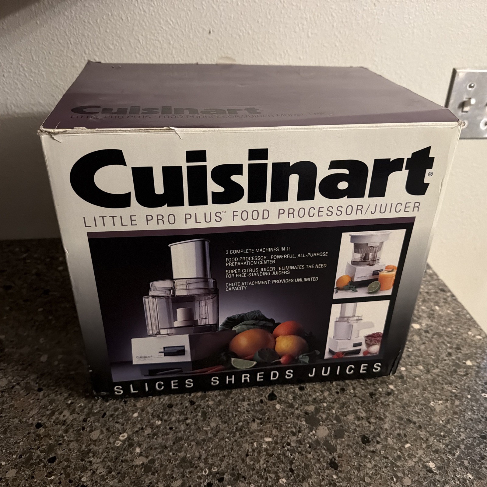 Cuisinart Little Pro Plus Food Processor Juicer Model LPP Complete In Box!