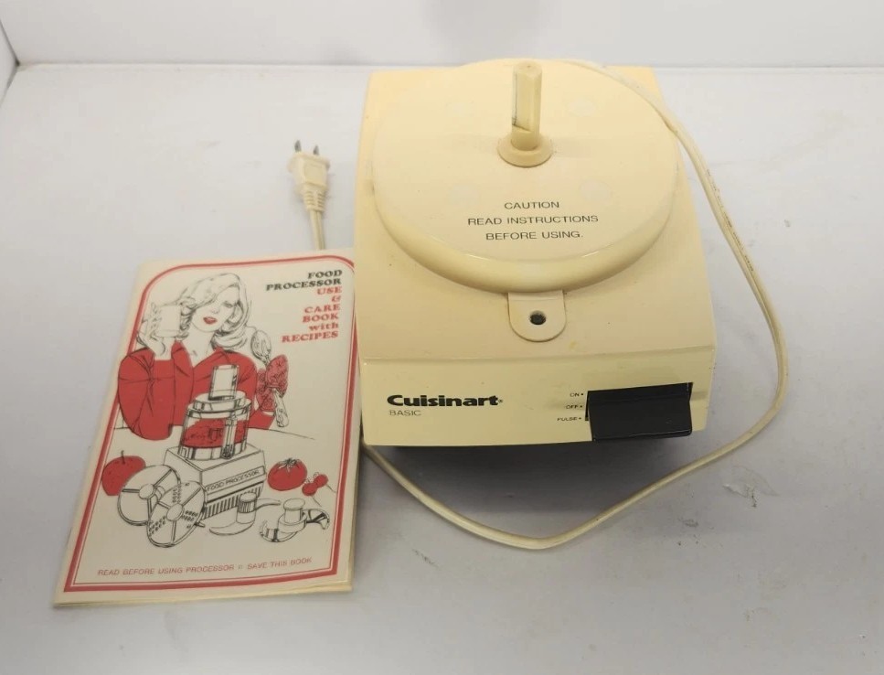 Cuisinart Basic Food Processor Motor Base Replacement Part With Use/Care/Recipes