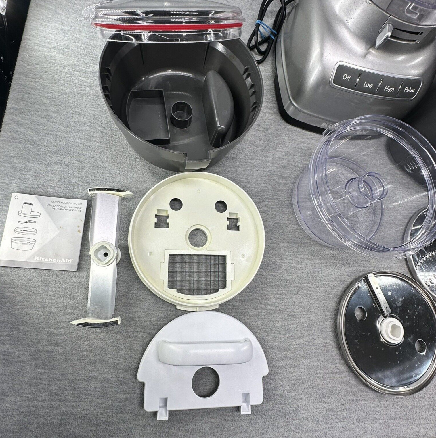 KitchenAid 14-Cup Food Processor Kit Contour Silver KFP1466CU