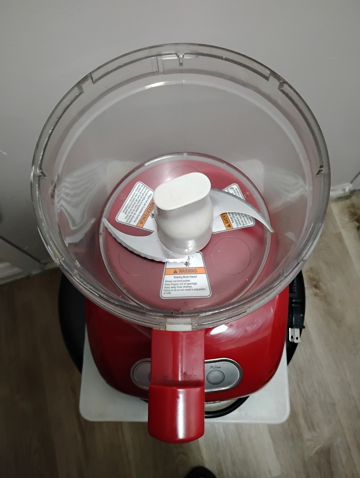 Kitchenaid 13-Cup Food Processor w/ Blades, Bowl and Slicing Discs XLNT RED grip